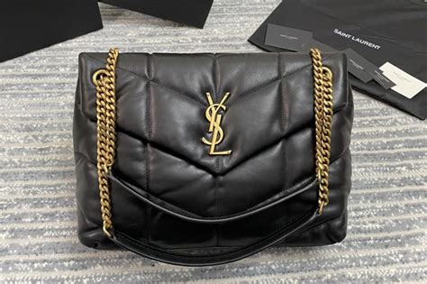 all black ysl lou lou puffer replica|the loulou bag.